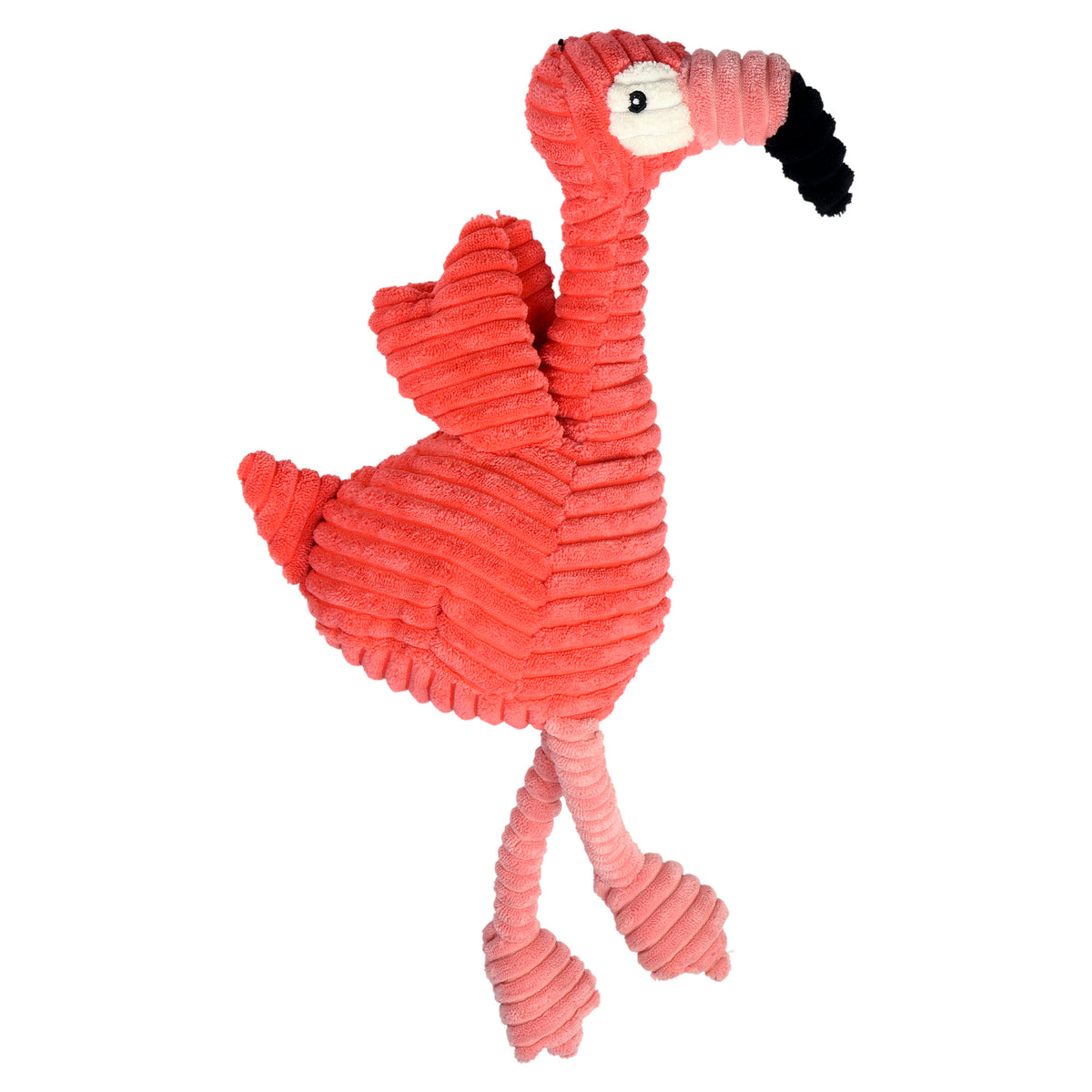 Multipet Corduroy Flamingo Plush Dog Toy 17"