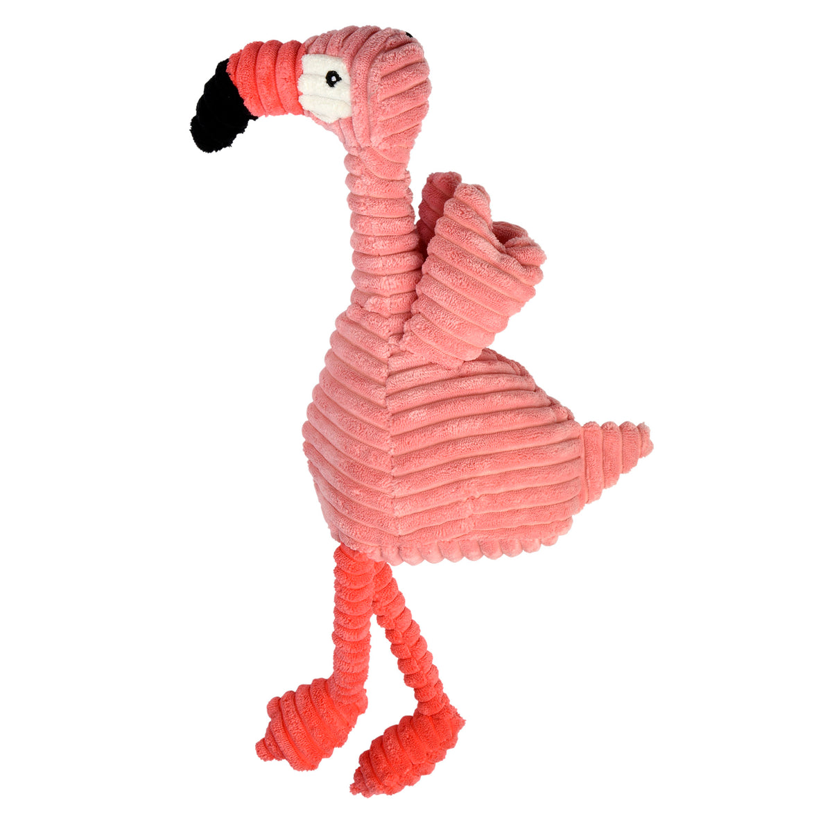 Multipet Corduroy Flamingo Plush Dog Toy 17"
