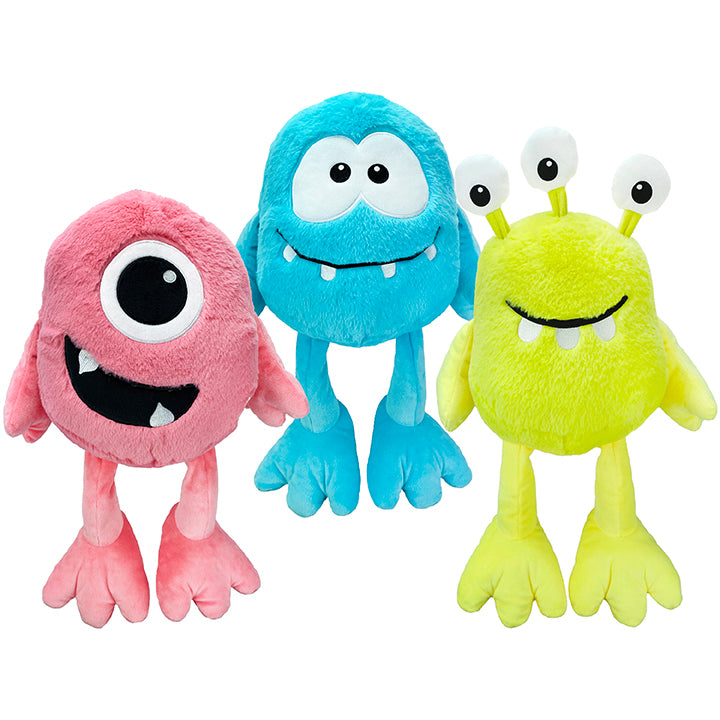 Multipet Monsters Plush Dog Toy Assorted Colors Jumbo 18"