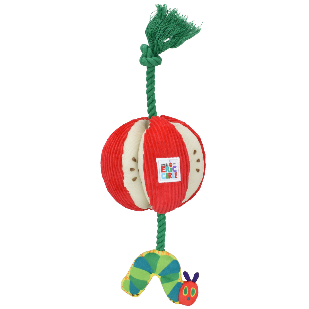 Multipet EC Caterpillar Apple Rope Dog Toy