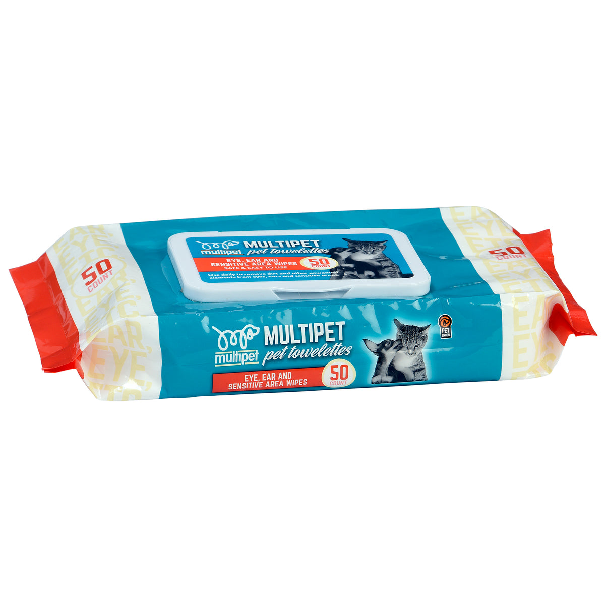 Multipet Sensitive Area Soft Pet Wipes 50ct.