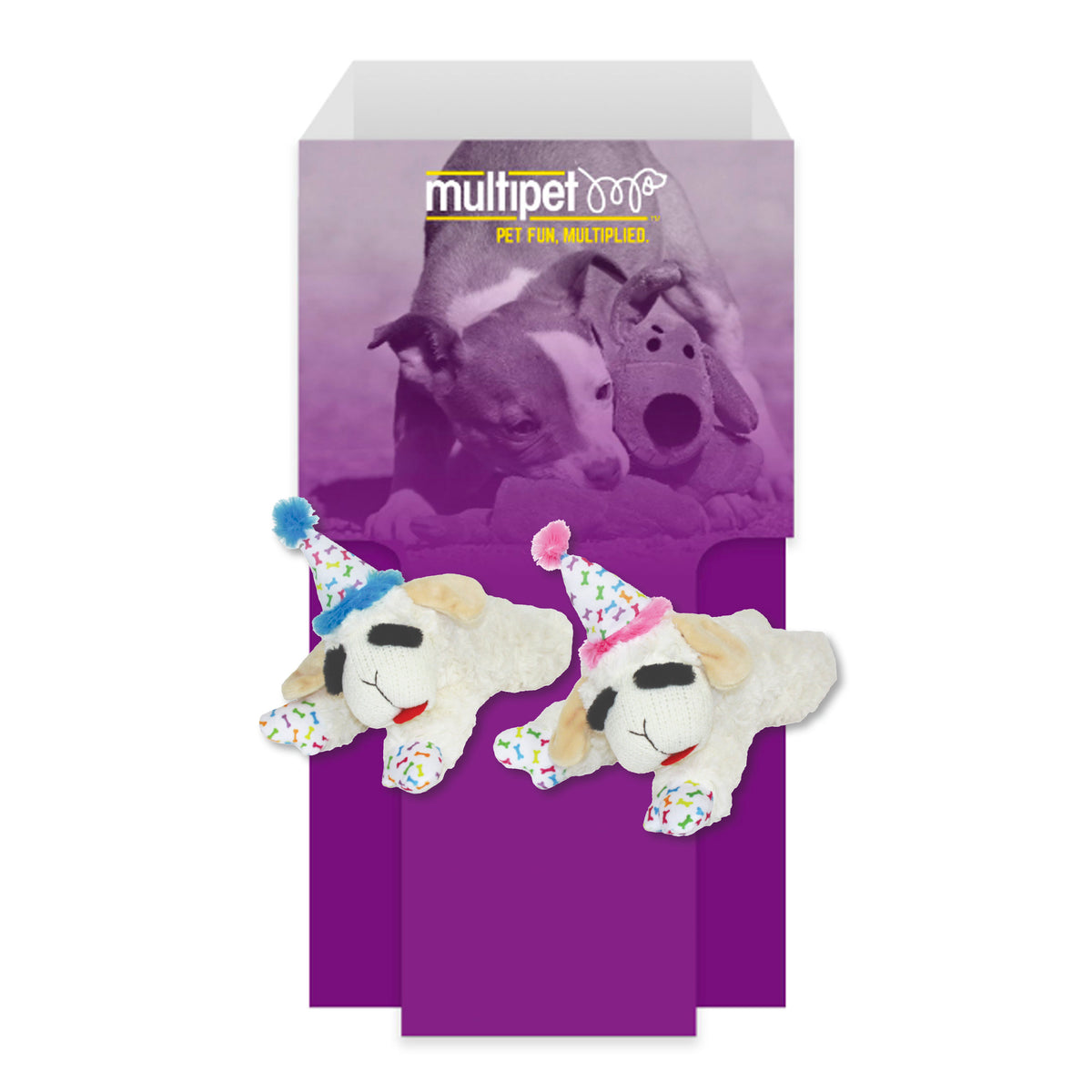 Multipet Birthday Lamb Chop Pink & Blue Hats