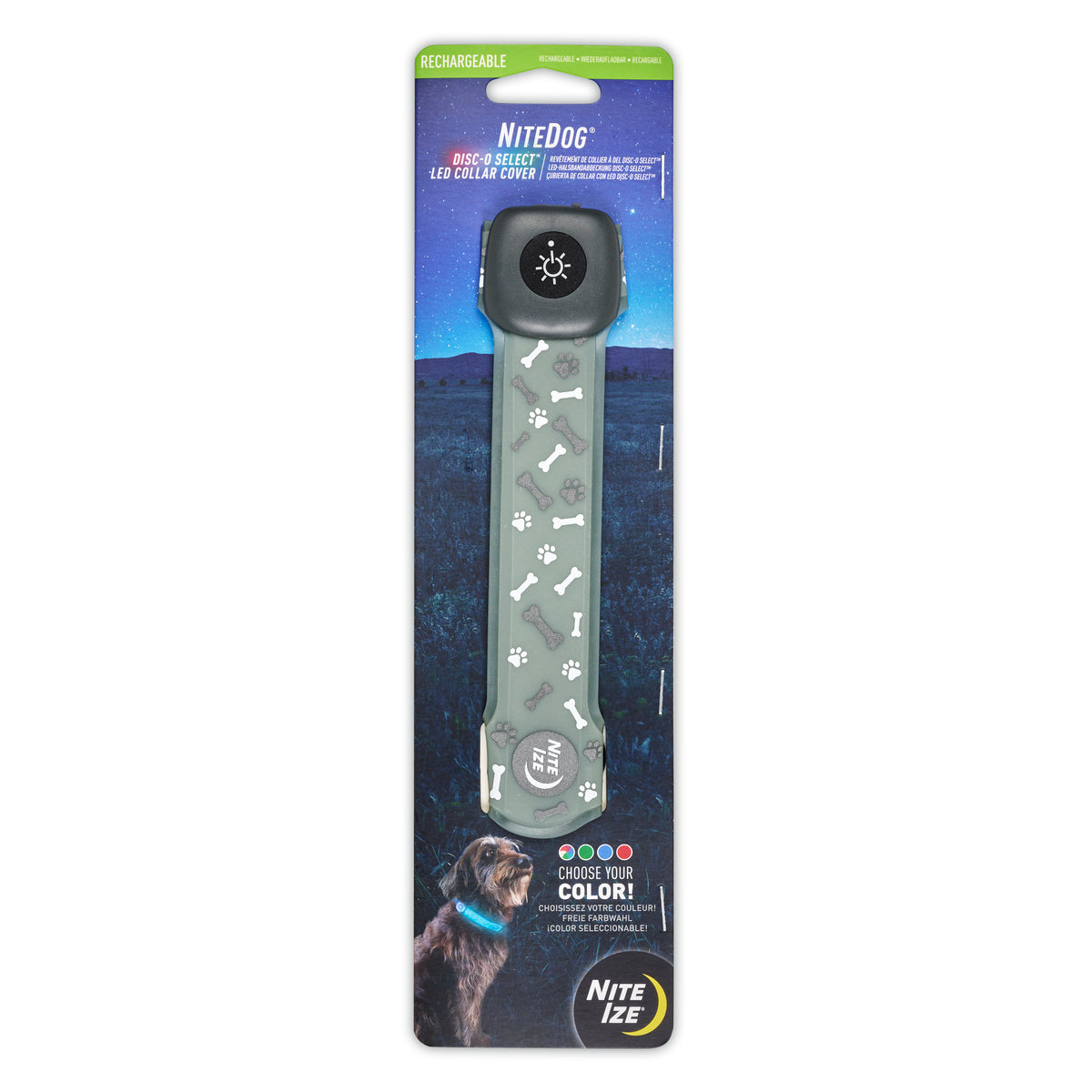 Nite Ize NiteDog® Rechargeable LED Collar Cover - Disc-O Select™