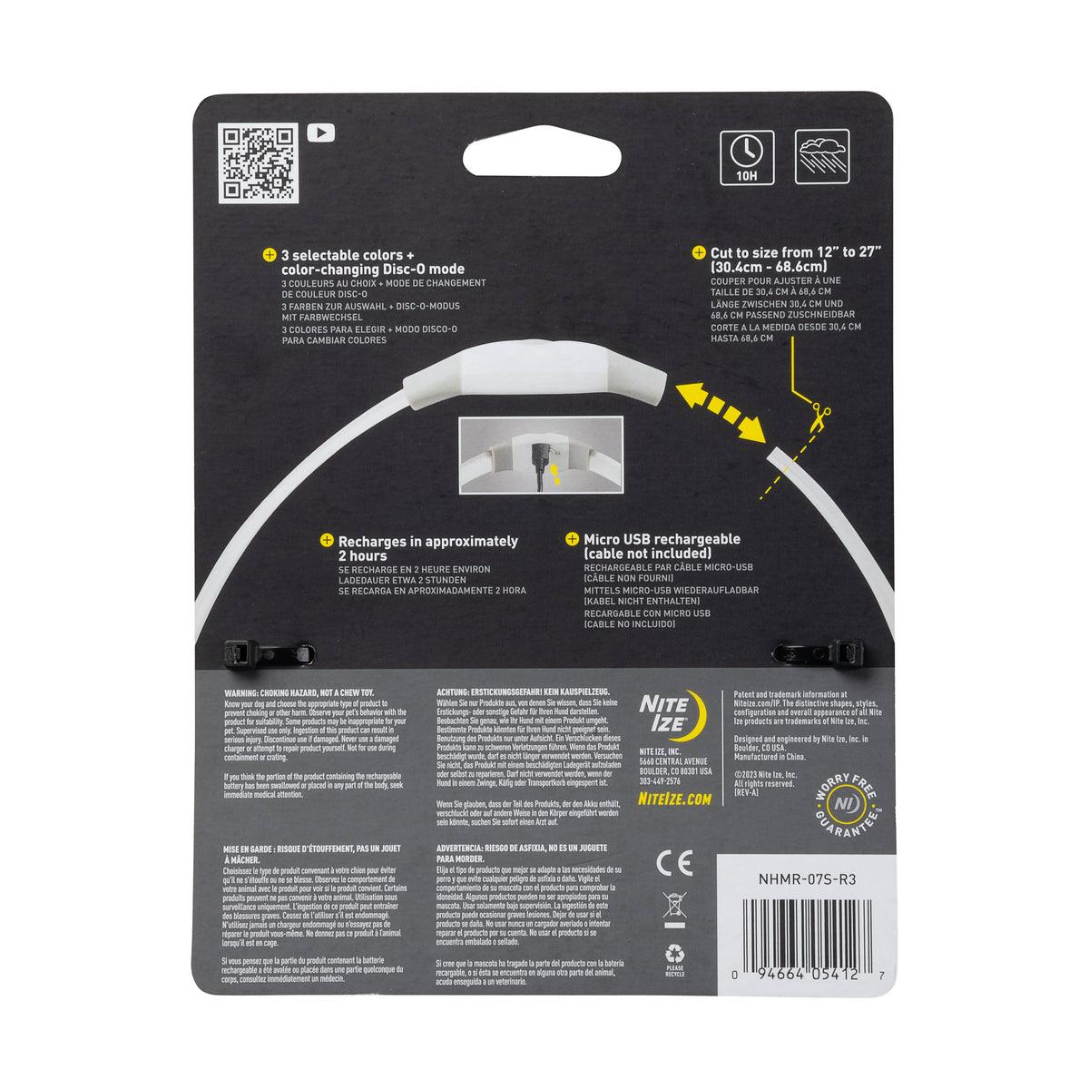 Nite Ize NiteHowl® Max Rechargeable LED Safety Necklace - Disc-O Select™