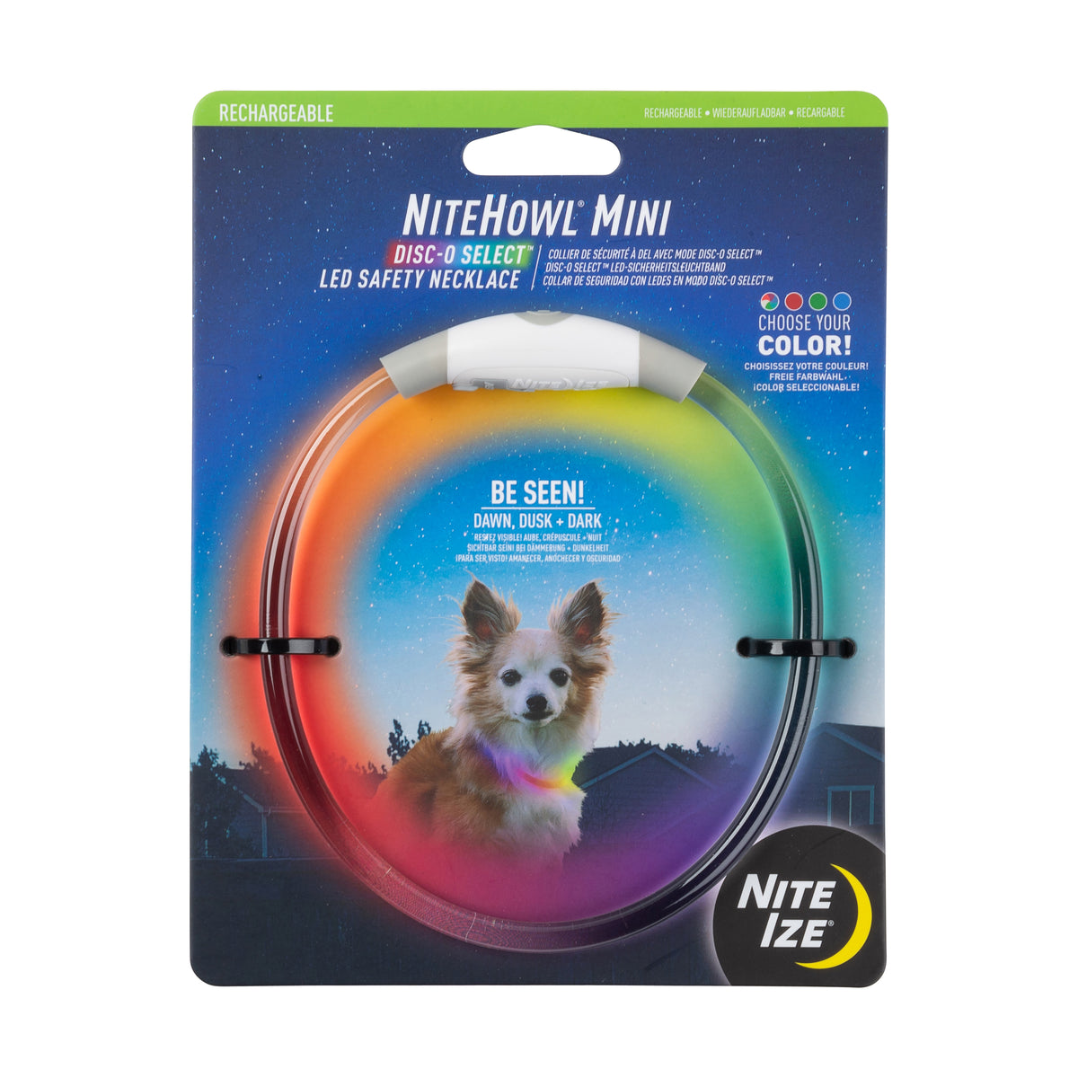 Nite Ize NiteHowl® Mini Rechargeable LED Safety Necklace - Disc-O Select™