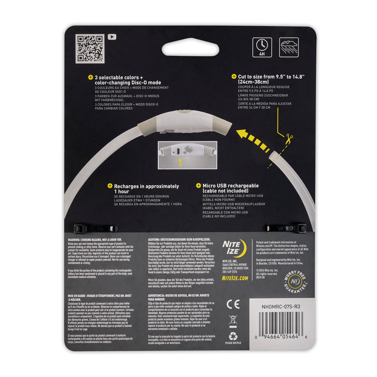 Nite Ize NiteMeow™ Rechargeable LED Safety Necklace - Disc-O Select™