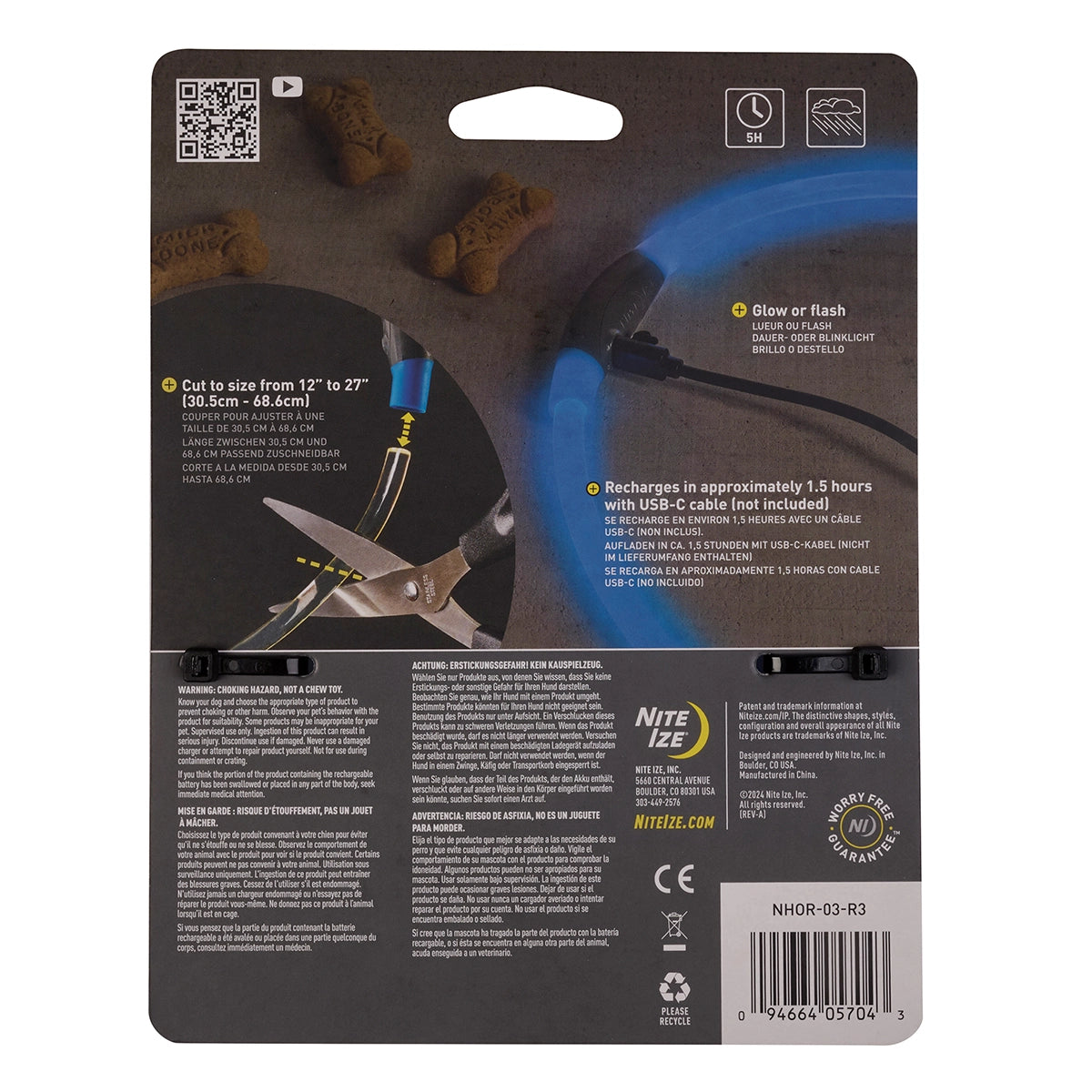 Nite Ize NiteHowl® Rechargeable LED Safety Necklace - Blue