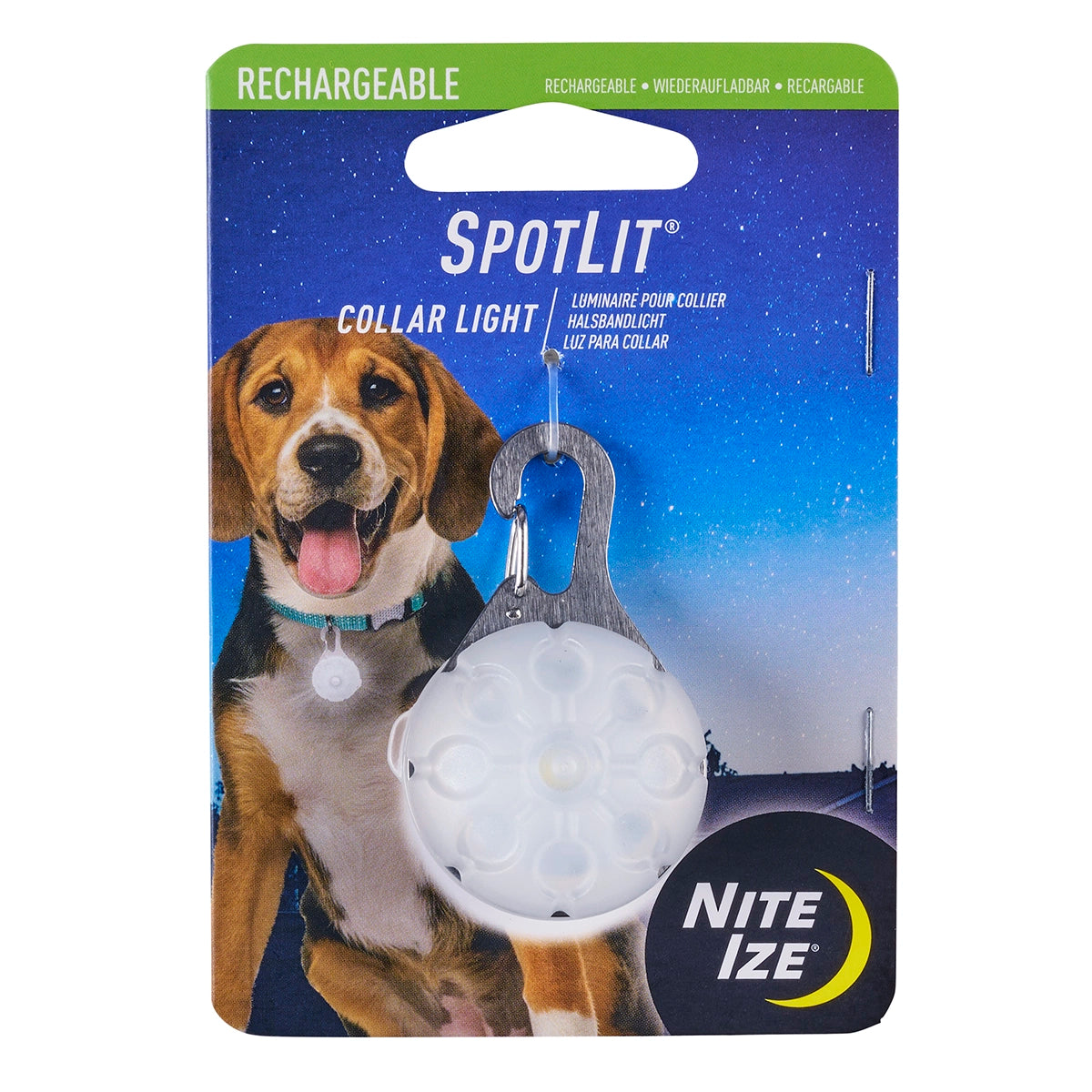 Nite Ize SpotLit® Rechargeable Collar Light - White