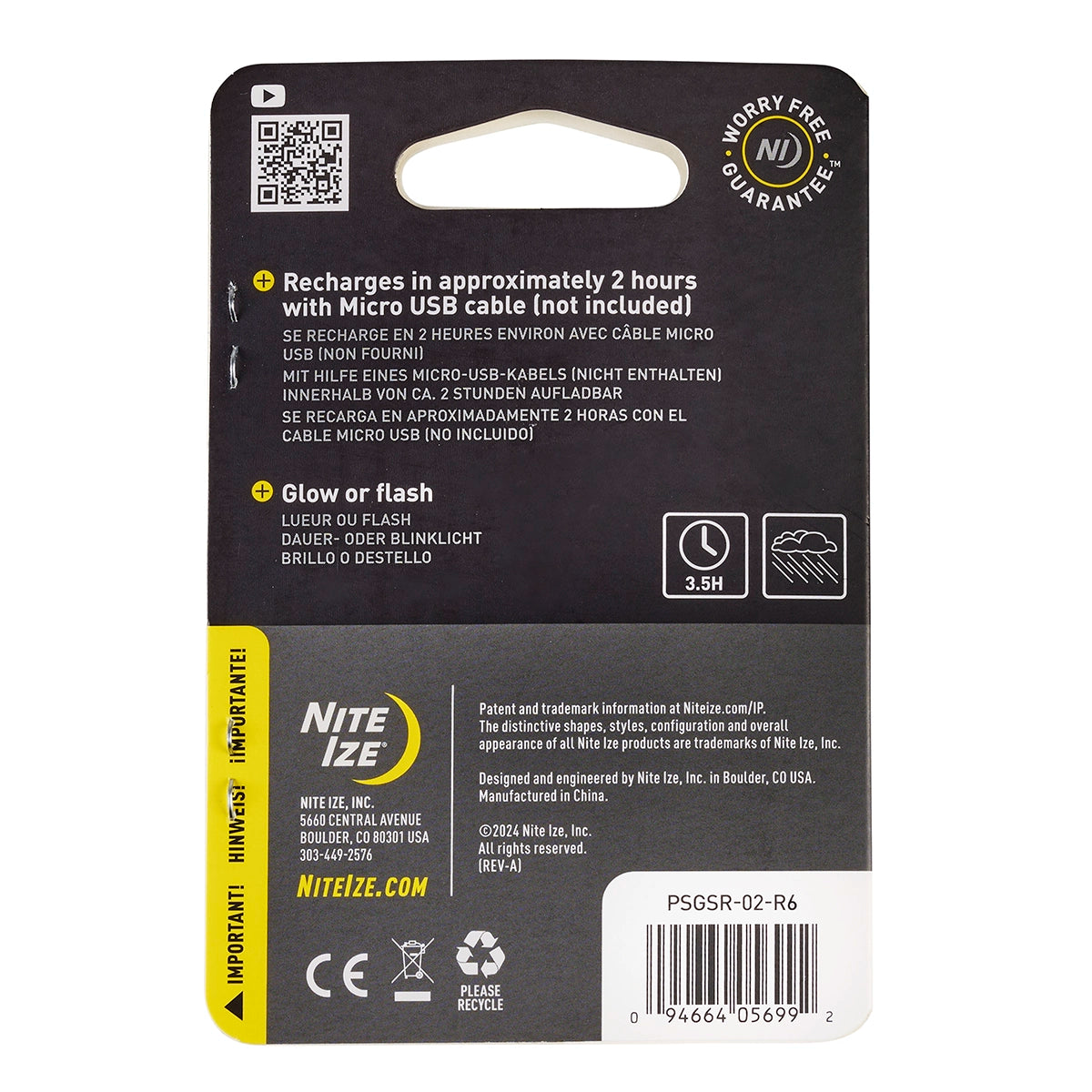 Nite Ize SpotLit® Rechargeable Collar Light - White