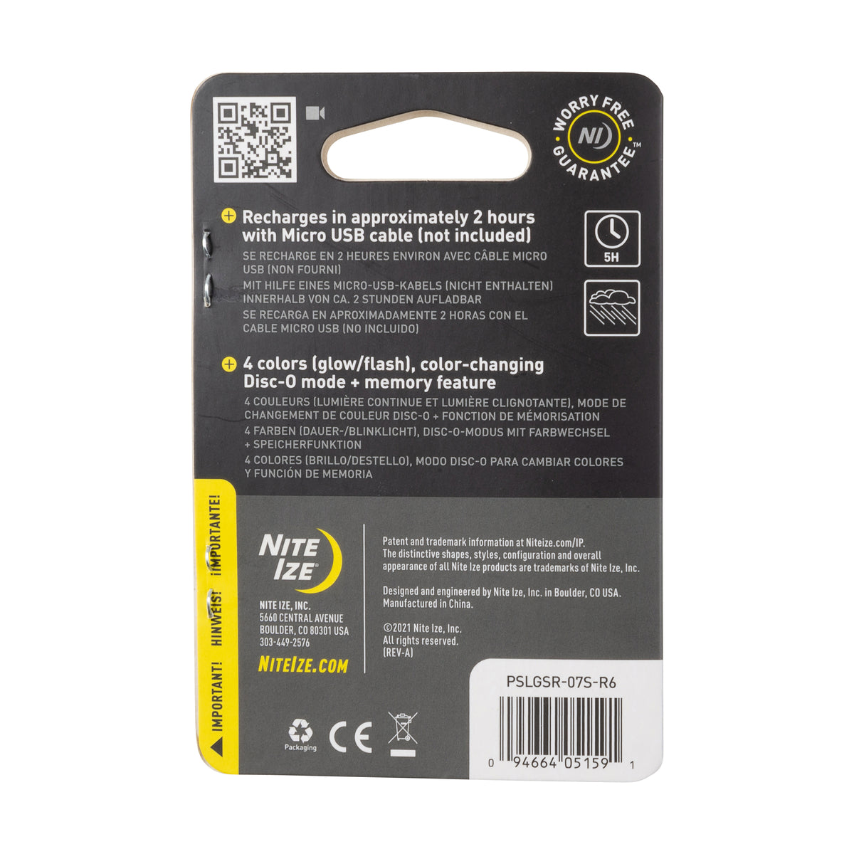 Nite Ize Spotlit Rechargeable Collar Light - Disc-O Tech