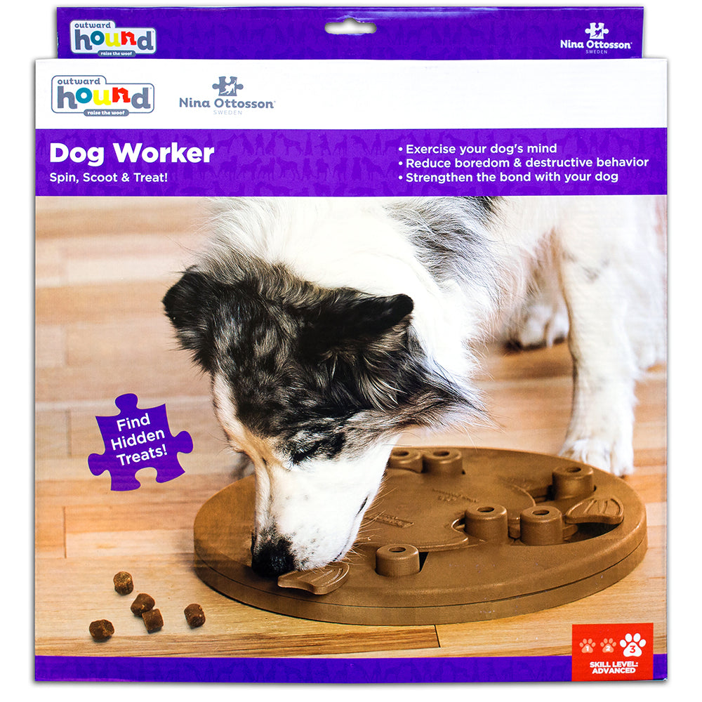 Nina Ottosson Dog Worker Interactive Treat Dog Puzzle Toy Composite Level 3