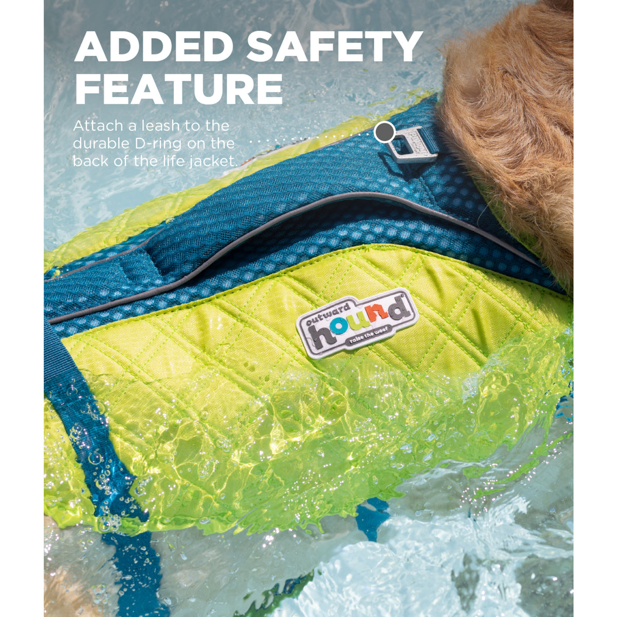 Outward Hound Standley Sport Life Jacket Green Large