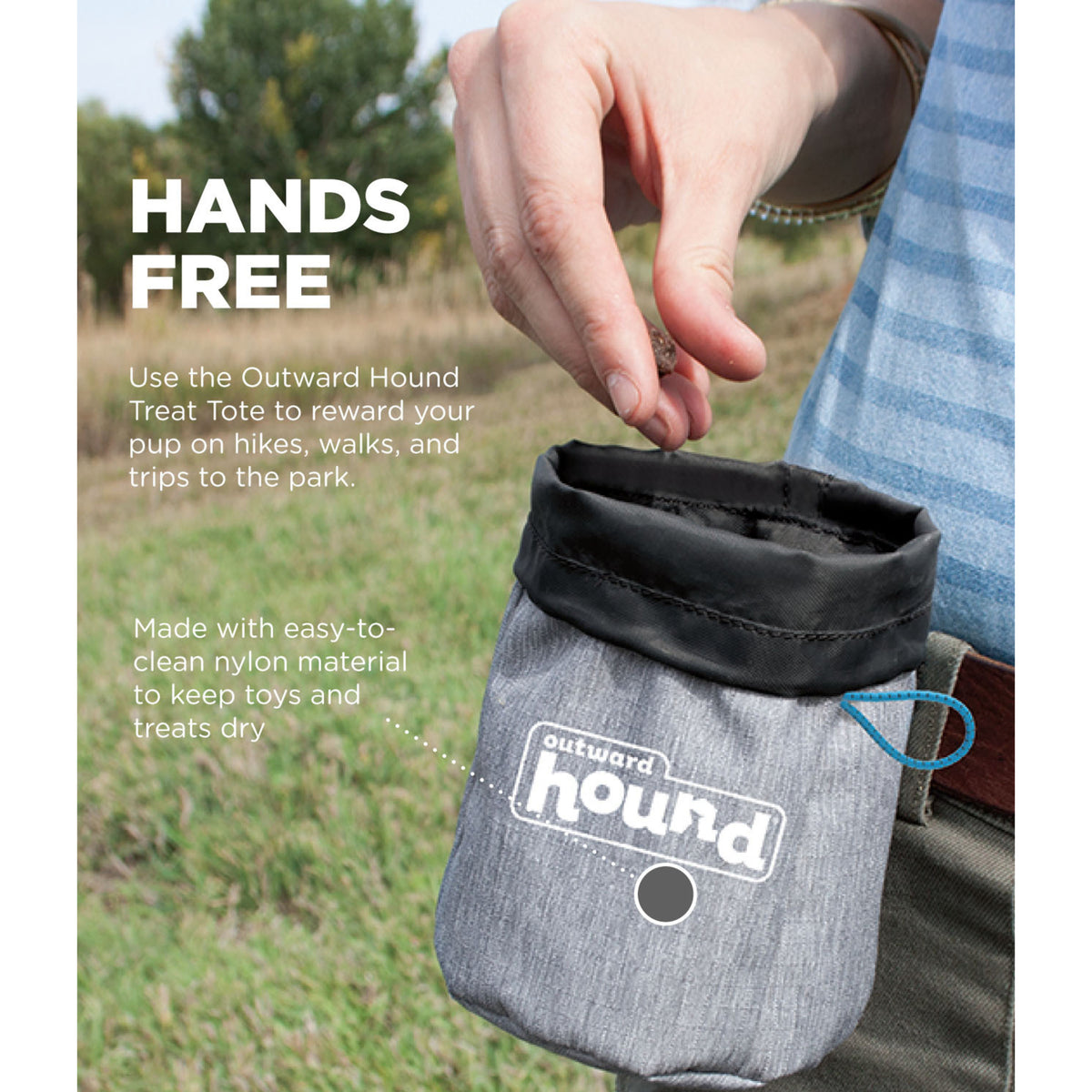 Outward Hound Treat Tote Hands-Free Dog Training Pouch