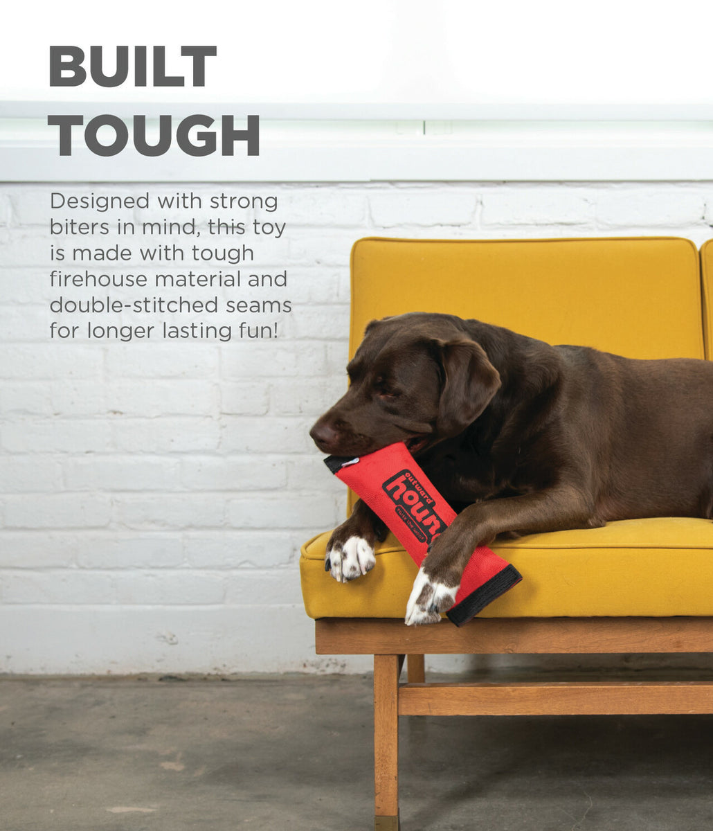 Outward Hound Fire Hose Fetch Durable Fire Hose Dog Toy Red Large