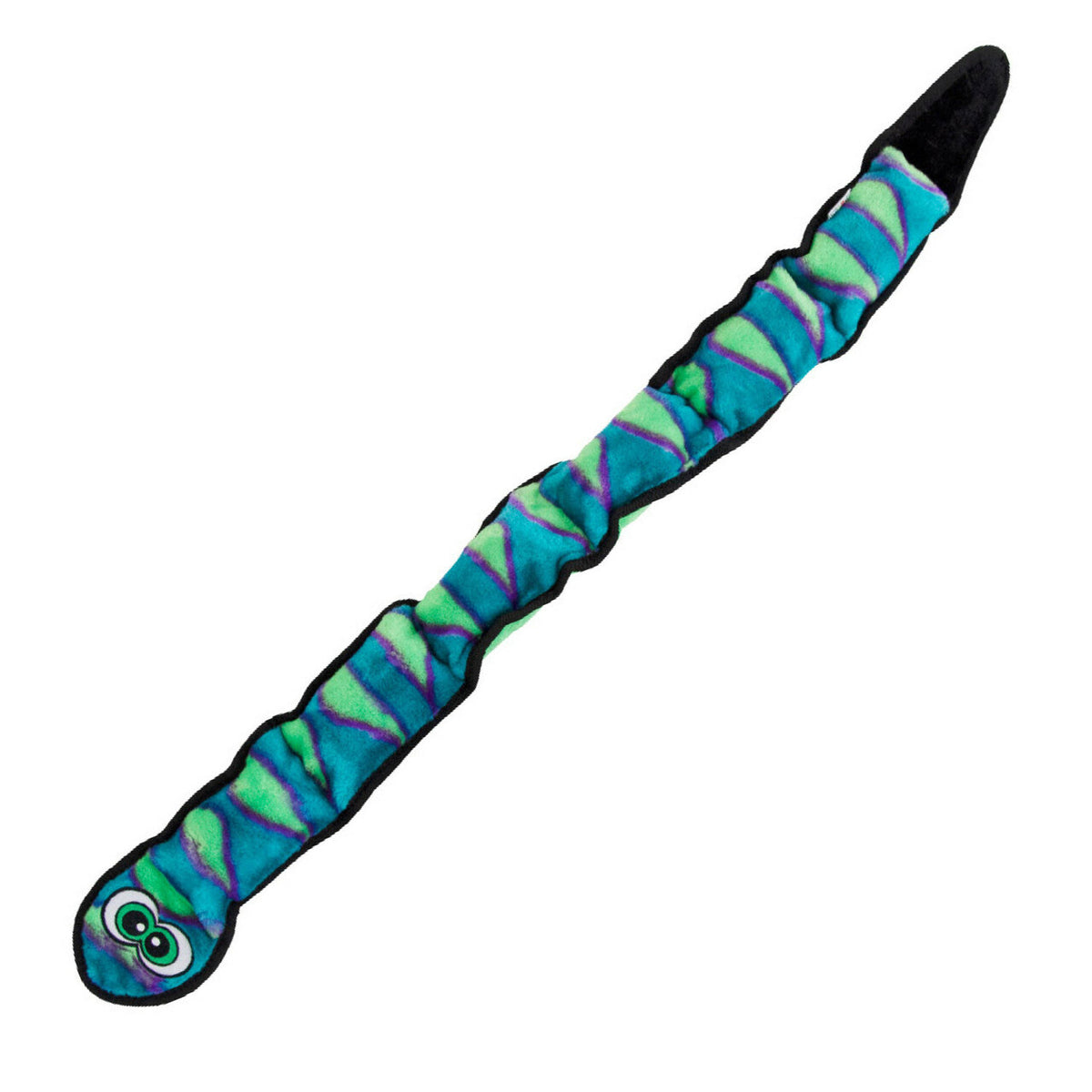 Outward Hound Invincibles Snake Durable Plush Dog Toy Blue XL