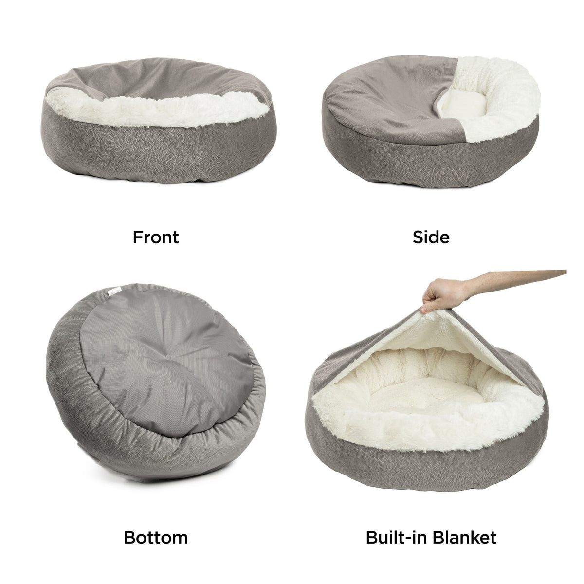 Best Friends by Sheri Cozy Cuddler Ilan Grey 24x24