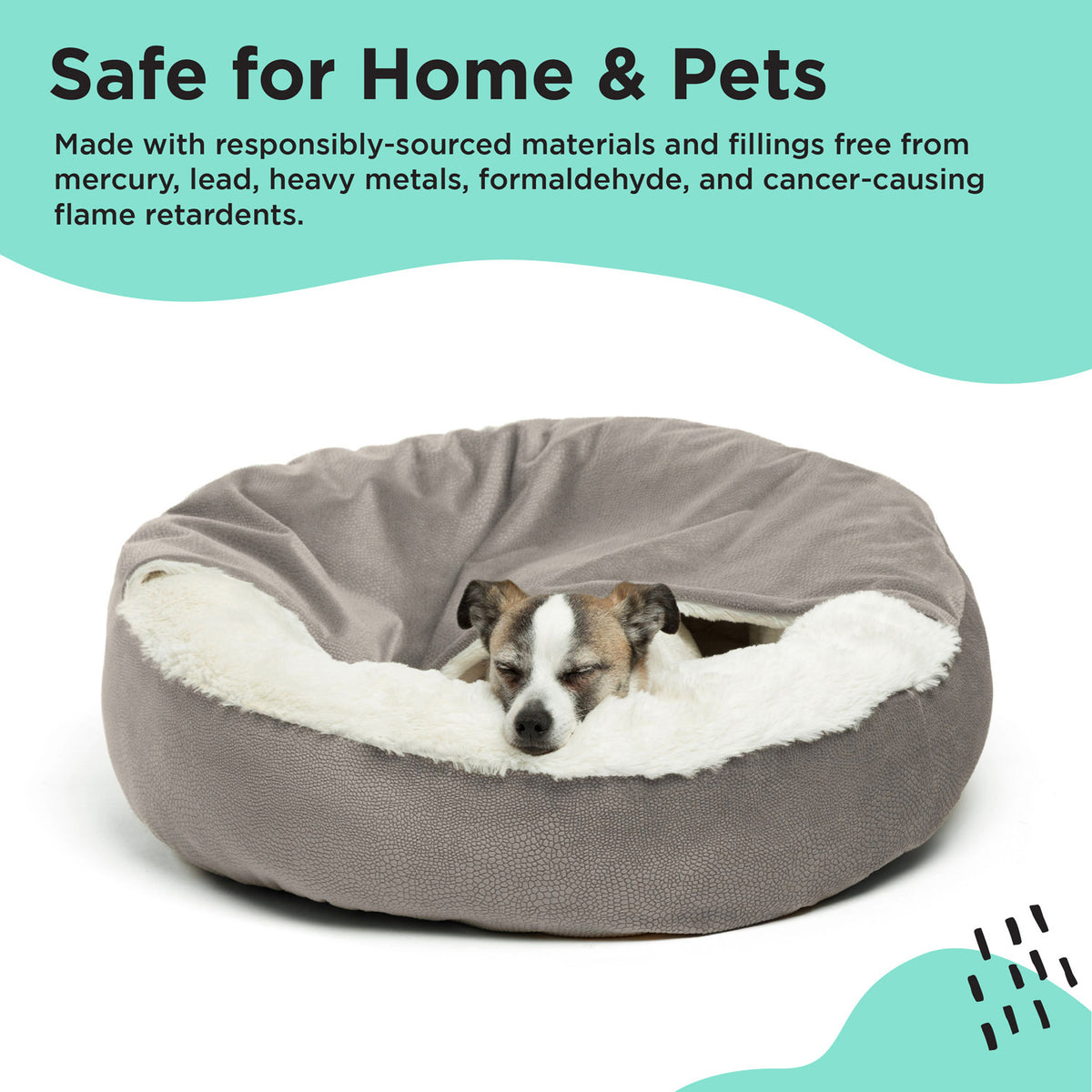 Best Friends by Sheri Cozy Cuddler Ilan Grey 24x24