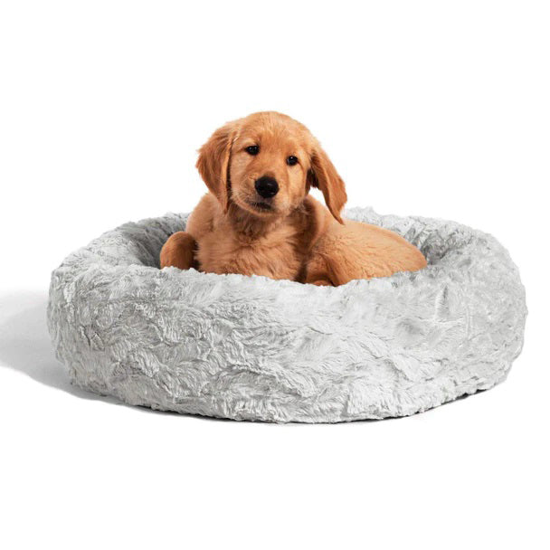 Best Friends by Sheri Lux Donut Dog Bed Grey 23"x23"