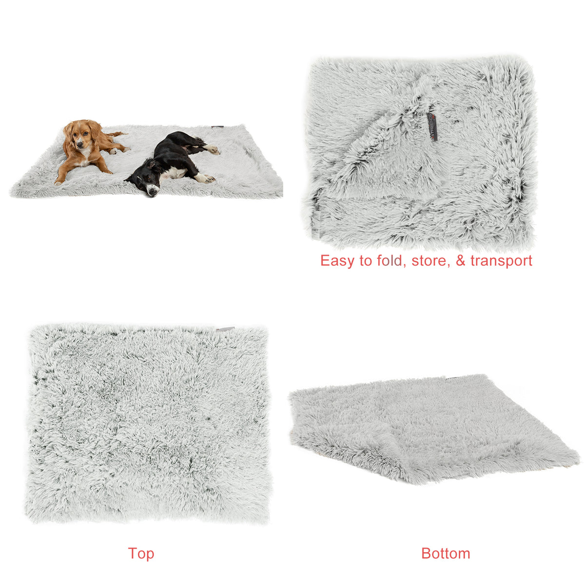 Best Friends by Sheri Blanket Shag Frost 40x50