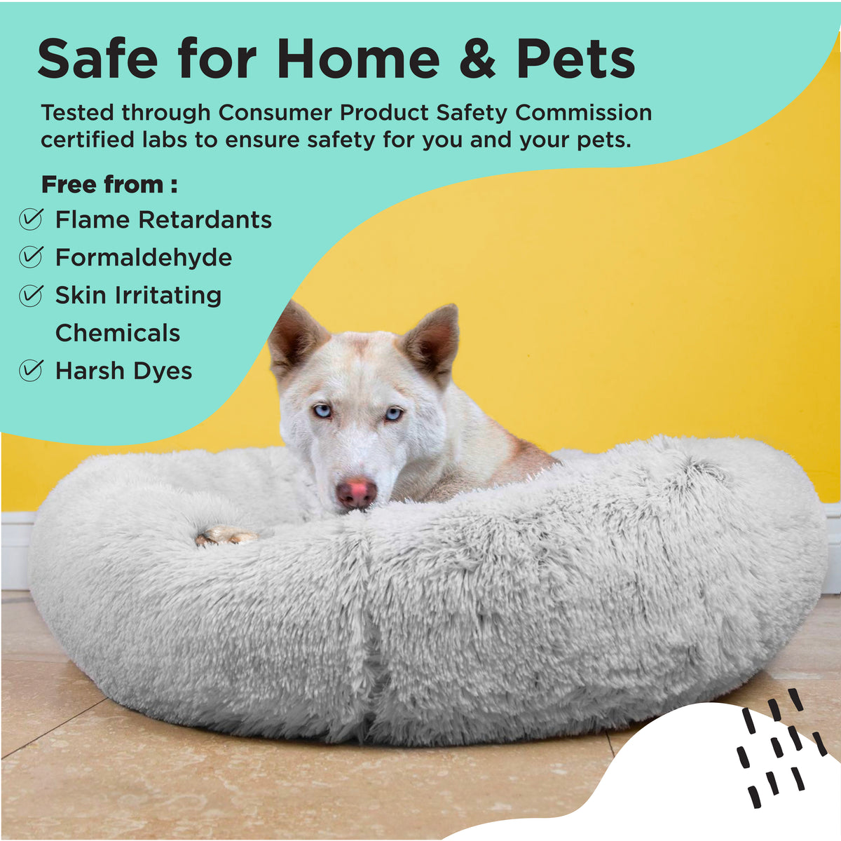 Best Friends by Sheri Donut Shag Frost 30x30