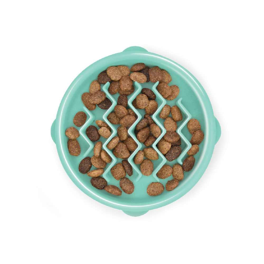 Outward Hound Fun Feeder Wave Mint Small