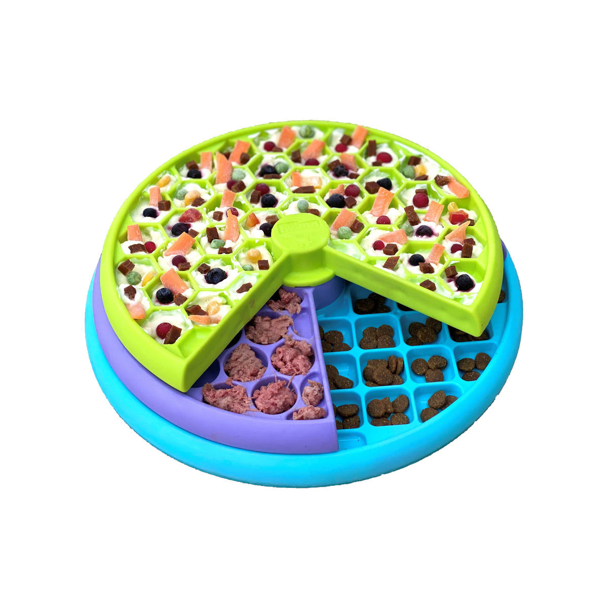 Nina Ottosson Lickin' Layers Interactive Treat Dog Puzzle Toy Multicolored Level 2