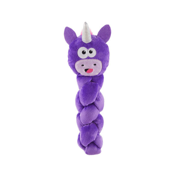 Nina Ottosson Twistiez Unicorn TNT Interactive Plush Dog Toy Purple Large