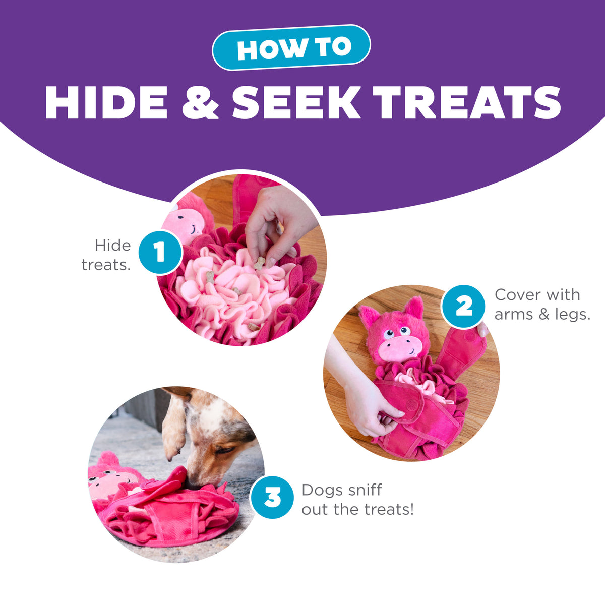 Nina Ottosson Snuffle Palz Pig TNT Pink Large