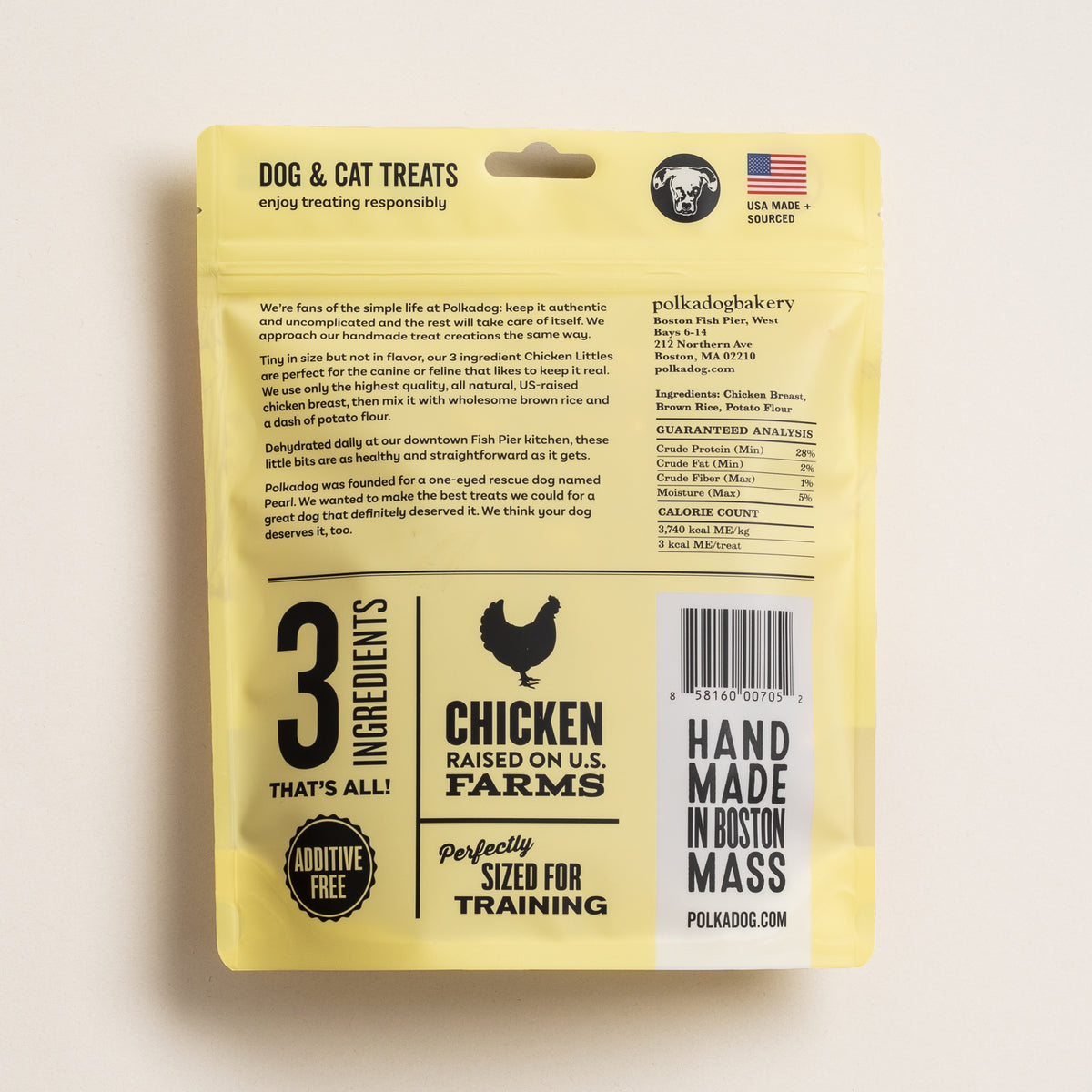 Polkadog Chicken Littles Training Bits Crunchy Dog and Cat Treats 7oz