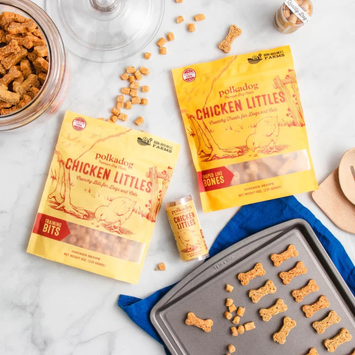 Polkadog Chicken Littles Training Bits Crunchy Dog and Cat Treats 7oz