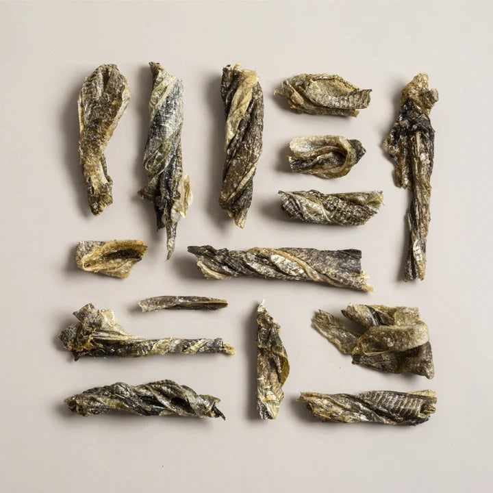 Polkadog Cod Skins Jerky Shorties Crunchy Dog and Cat Treats 2oz