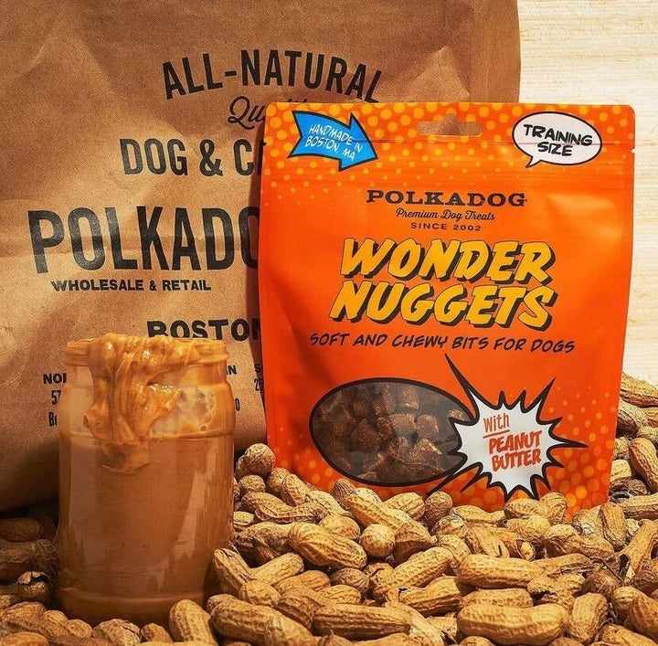 Polkadog Wonder Nuggets Training Bits Peanut Butter Soft & Chewy Dog Treats 10oz