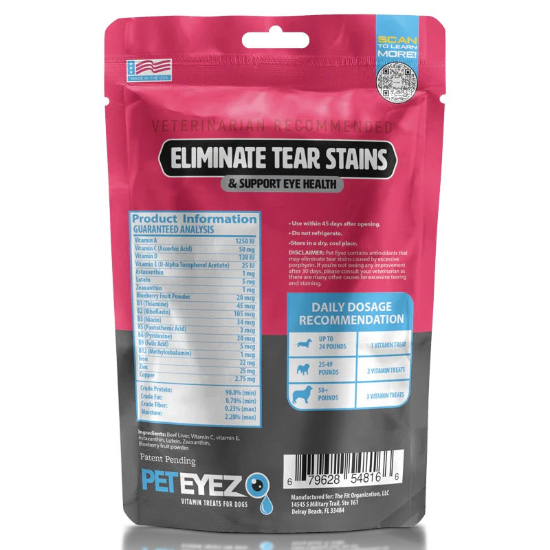 Pet Eyez Vitamin Treats for Dogs Beef Liver Formula 1oz