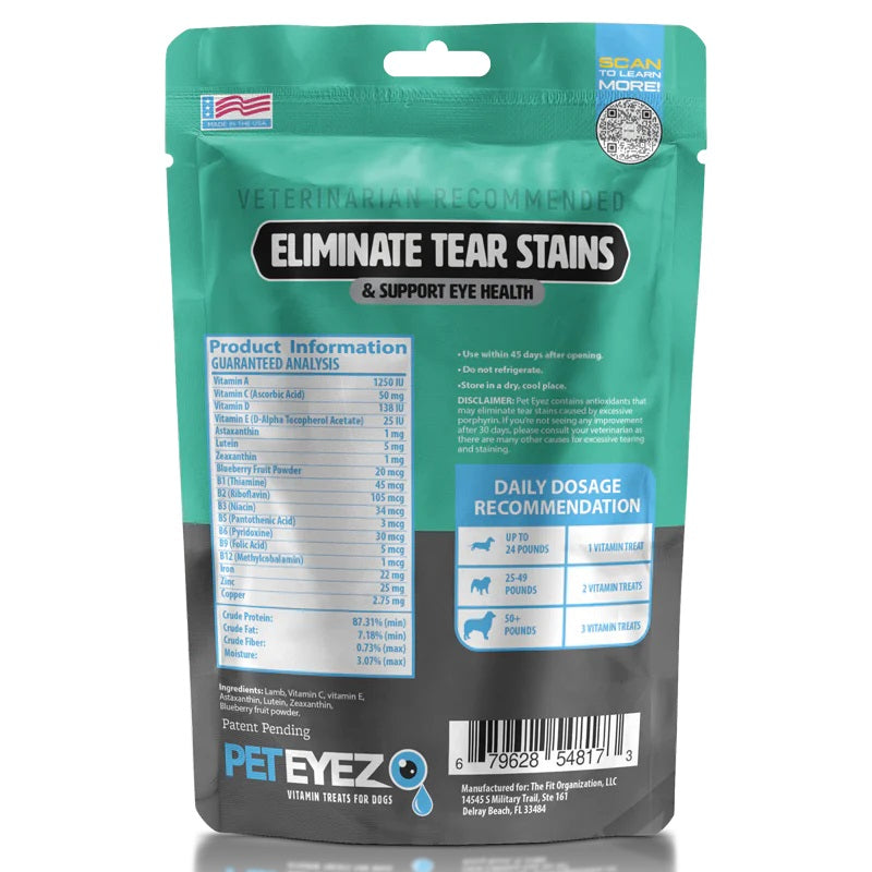 Pet Eyez Vitamin Treats for Dogs Lamb Formula 1oz