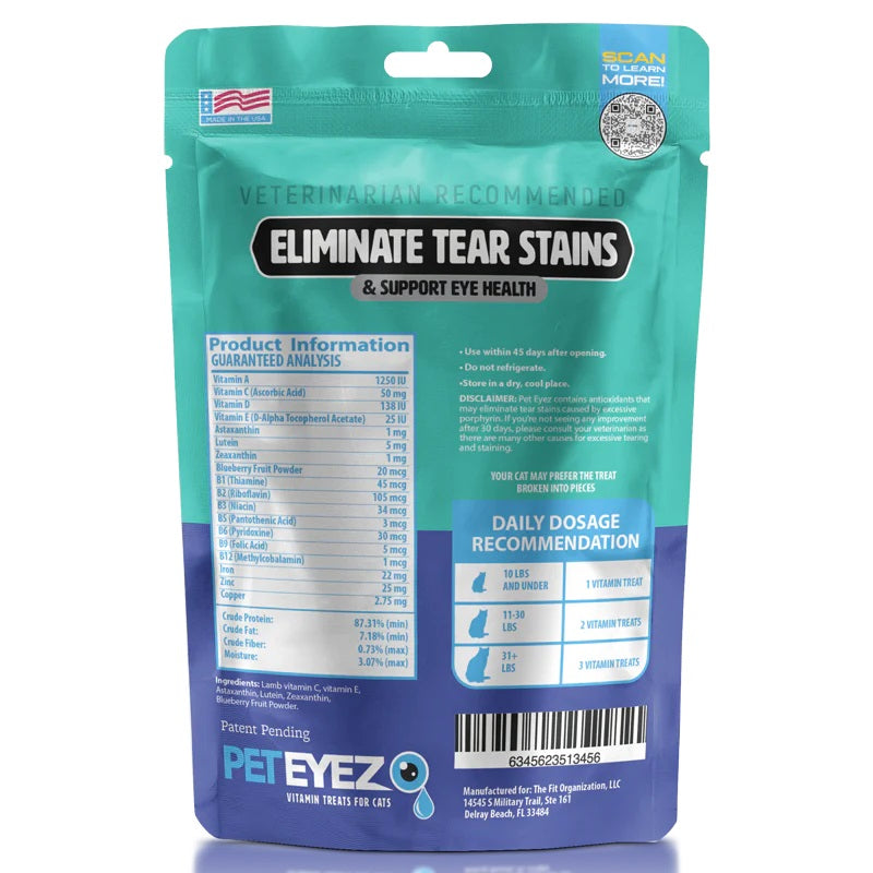 Pet Eyez Vitamin Treats for Cats Lamb Formula 1oz