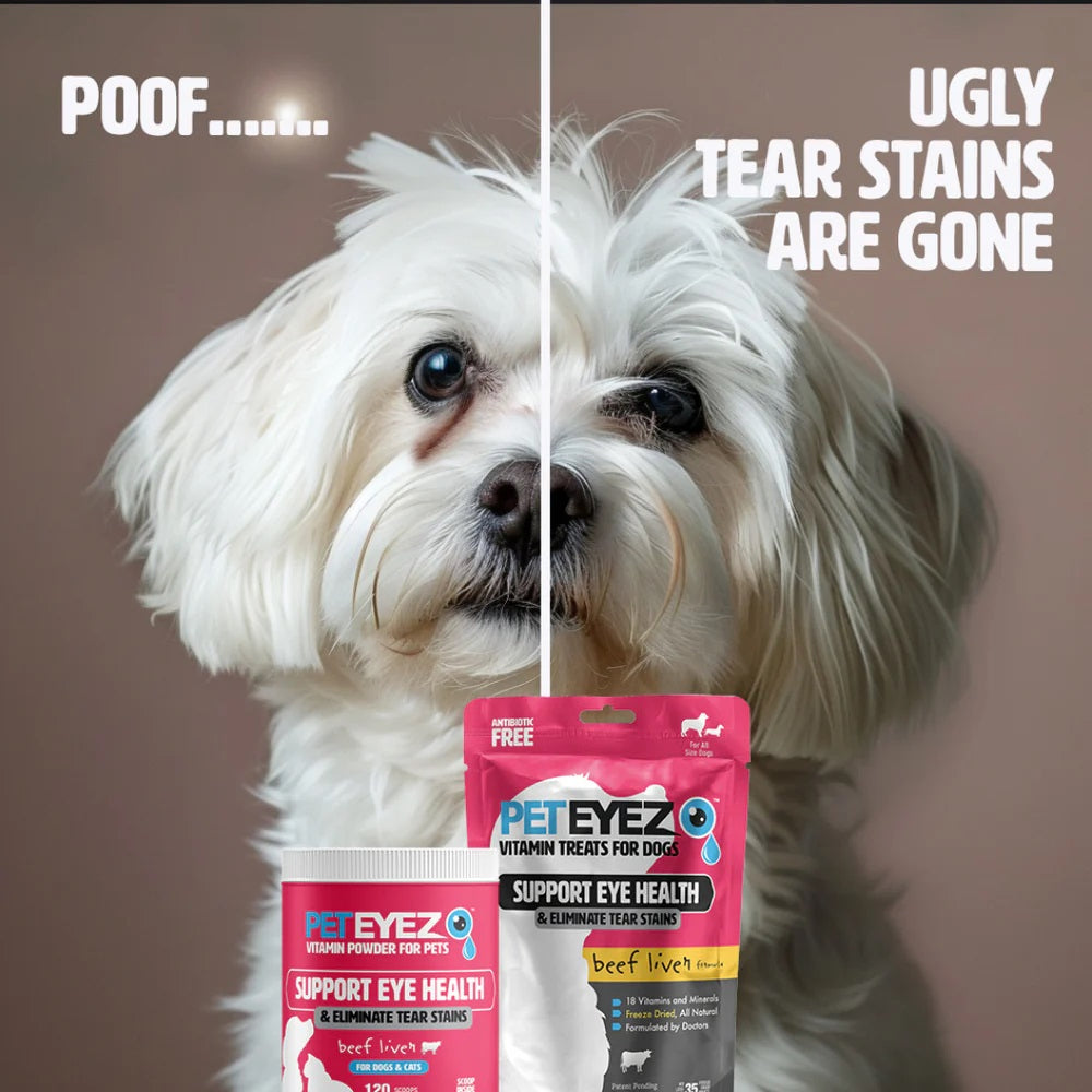 Pet Eyez Vitamin Powder for Dogs & Cats Beef Liver 120 Scoops