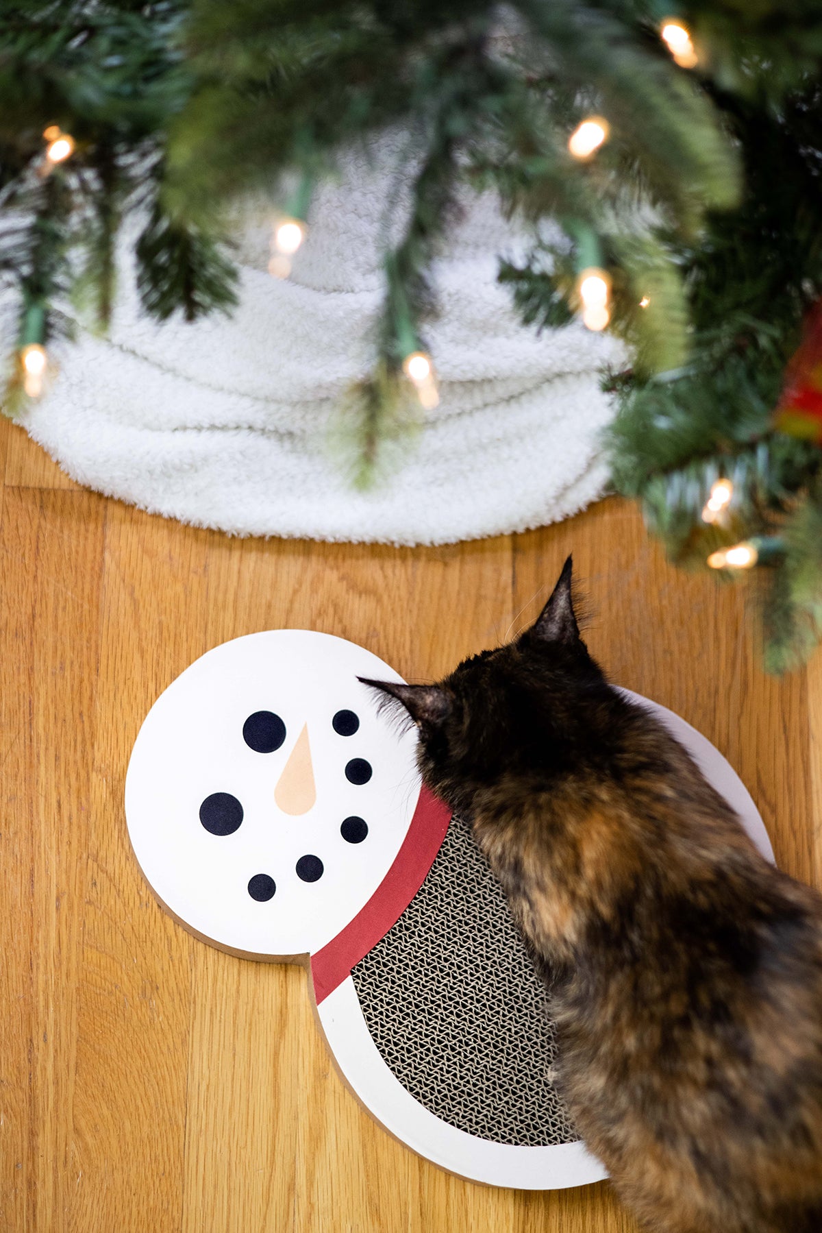 Snowman Scratch Pad Cat Toy