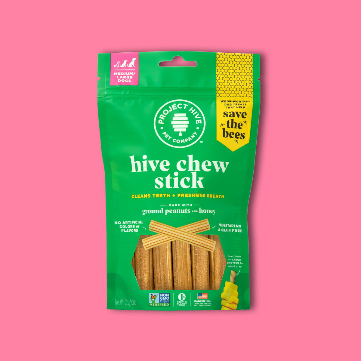Project Hive Chew Stick Treats Large 7oz