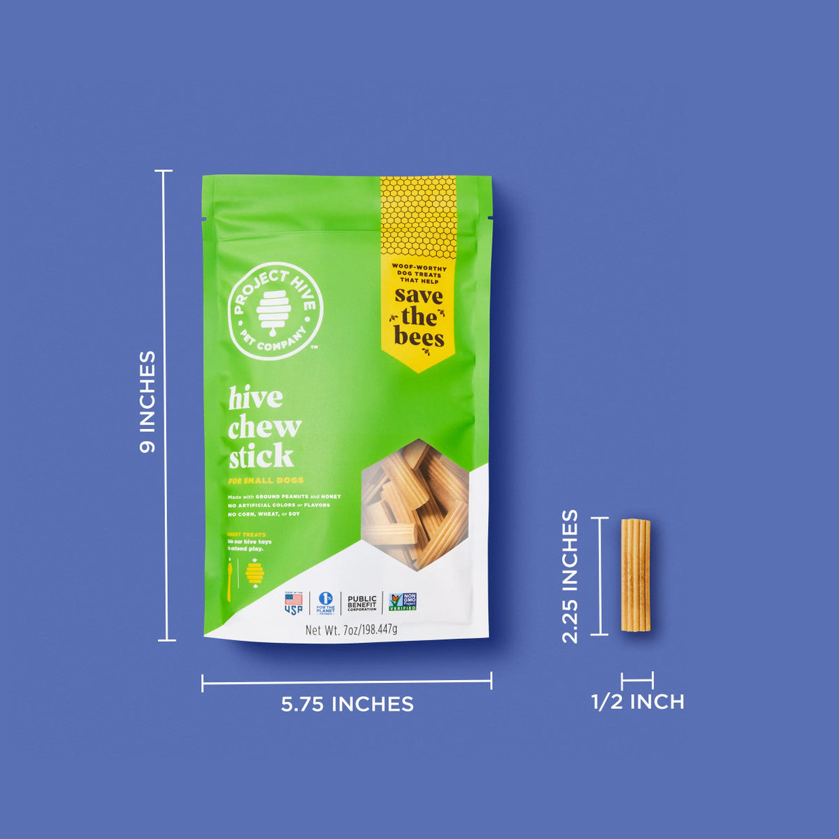 Project Hive Chew Stick Treats Small 7oz