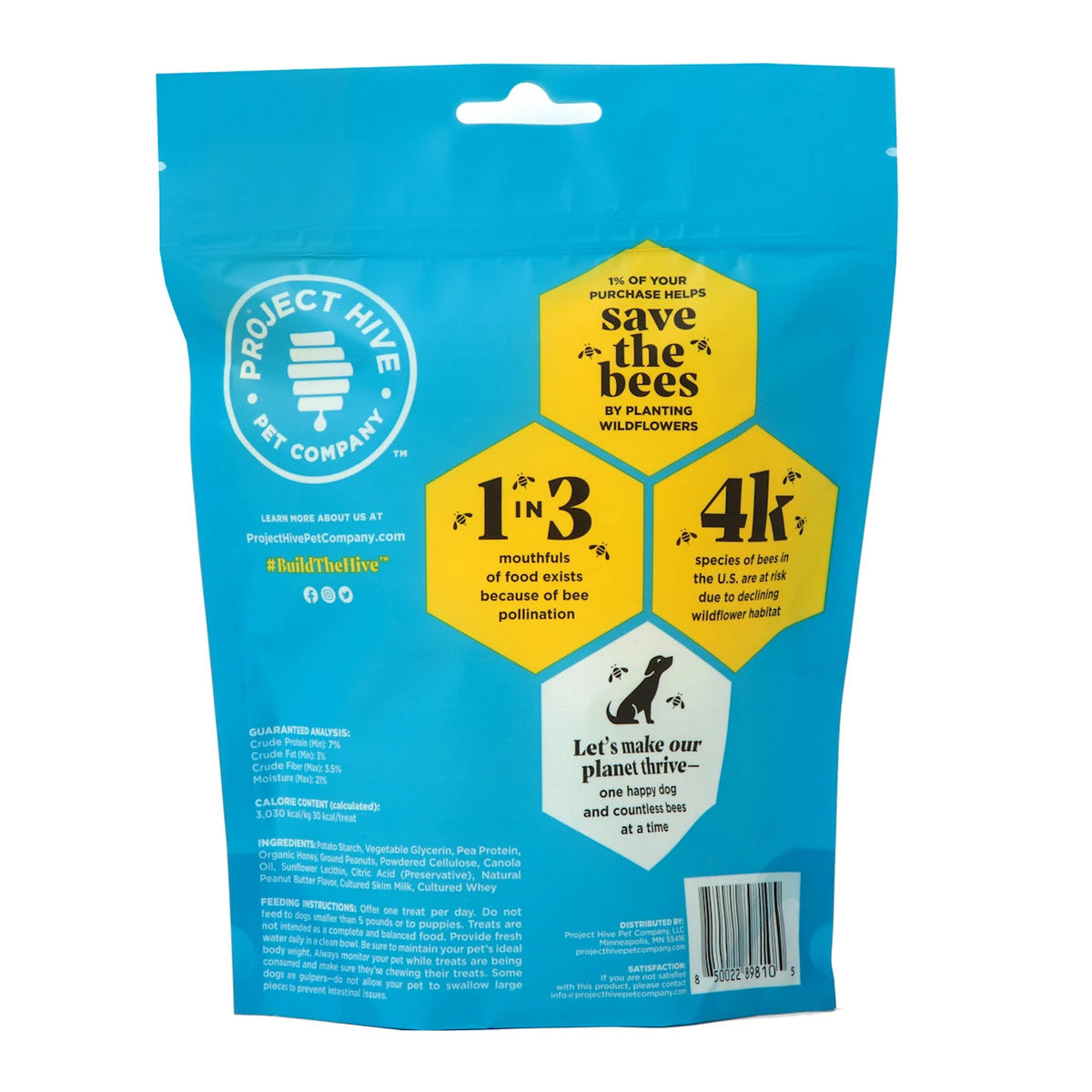 Project Hive Chew Treats Peanut Butter Small 8oz