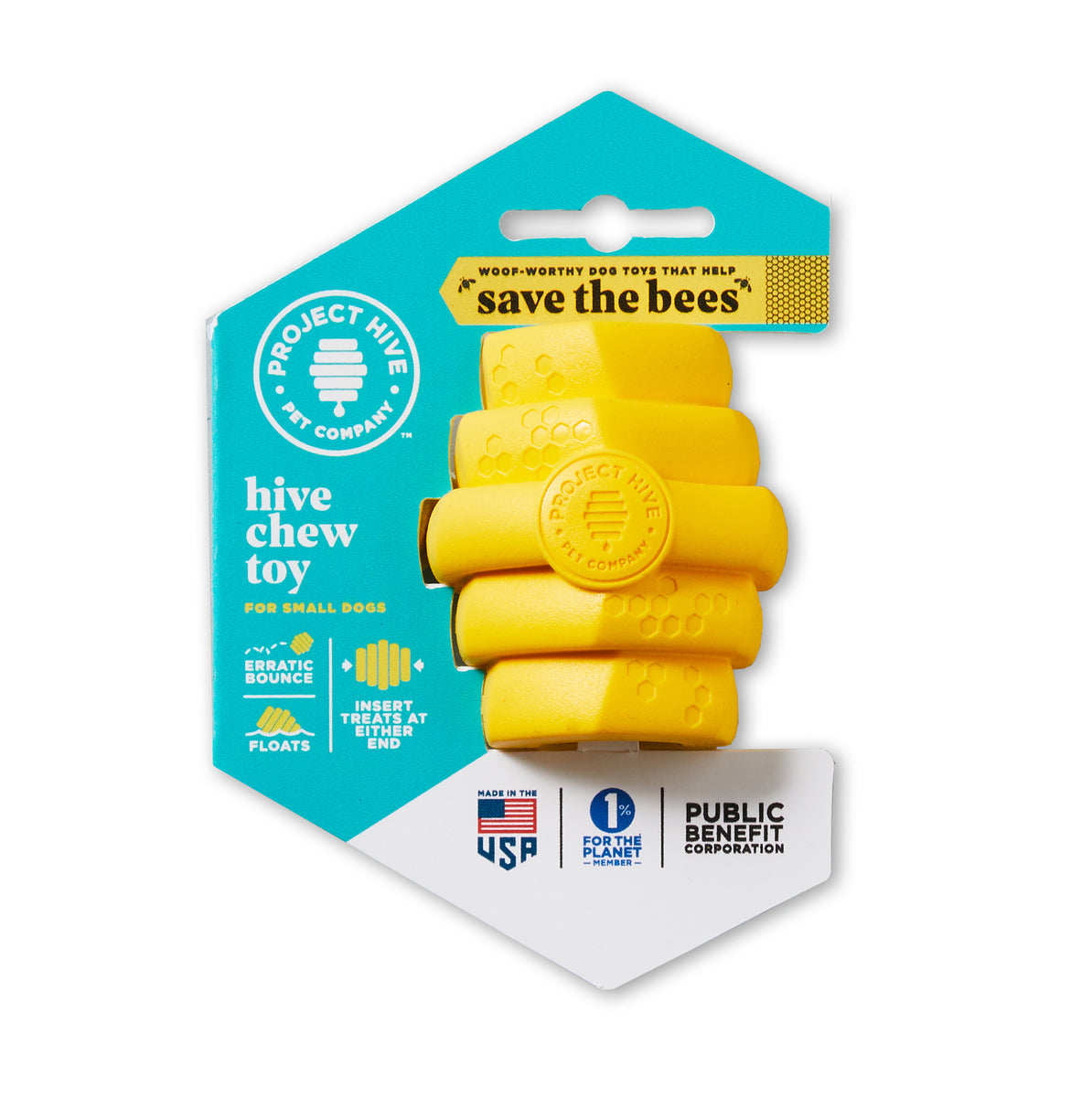 Project Hive Chew Toy Yellow Small