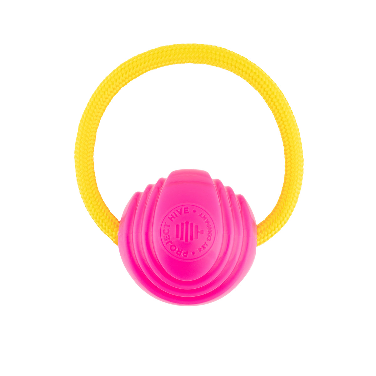 Project Hive Two Pack Looped Ball Dog Fetch Toy Pink Blue