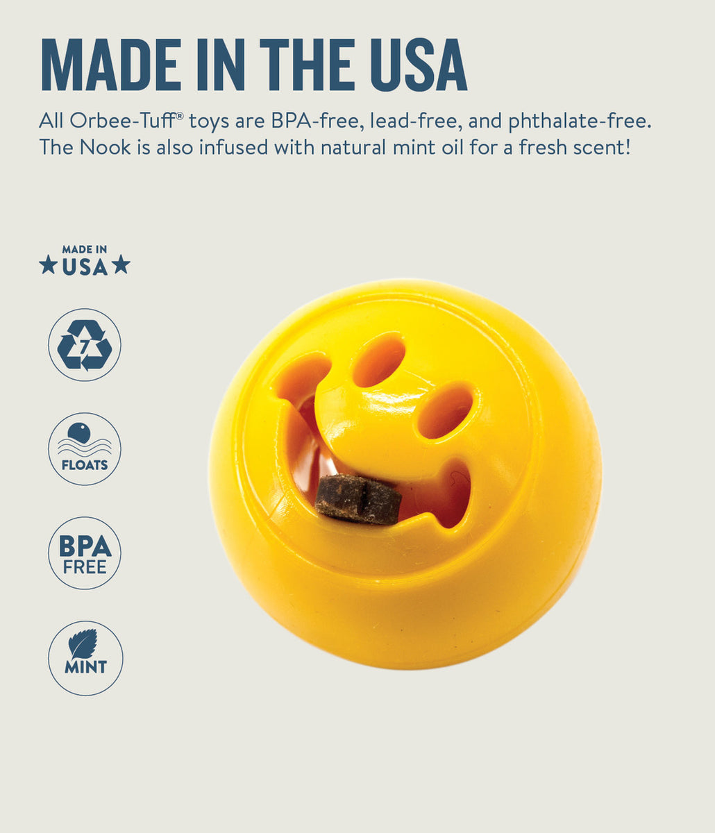 Planet Dog Orbee-Tuff Nooks Happiness Yellow