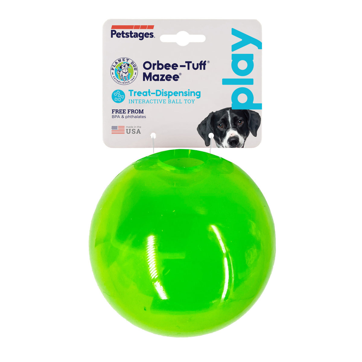 Planet Dog Orbee-Tuff Mazee Interactive Puzzle Dog Toy Green