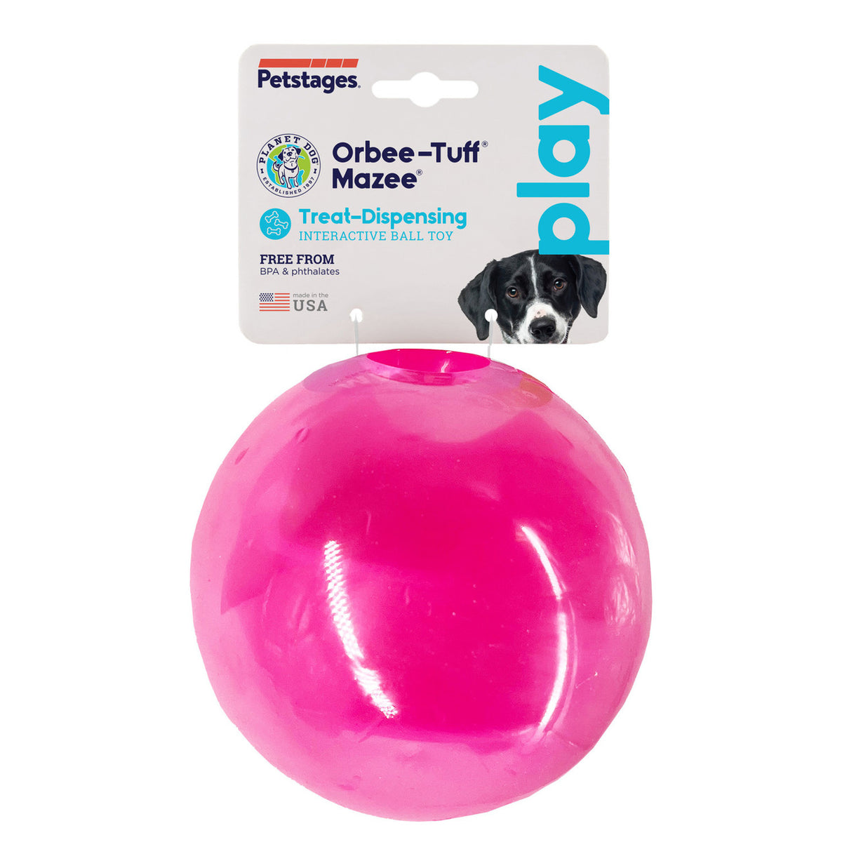 Planet Dog Orbee-Tuff Mazee Interactive Puzzle Dog Toy Pink