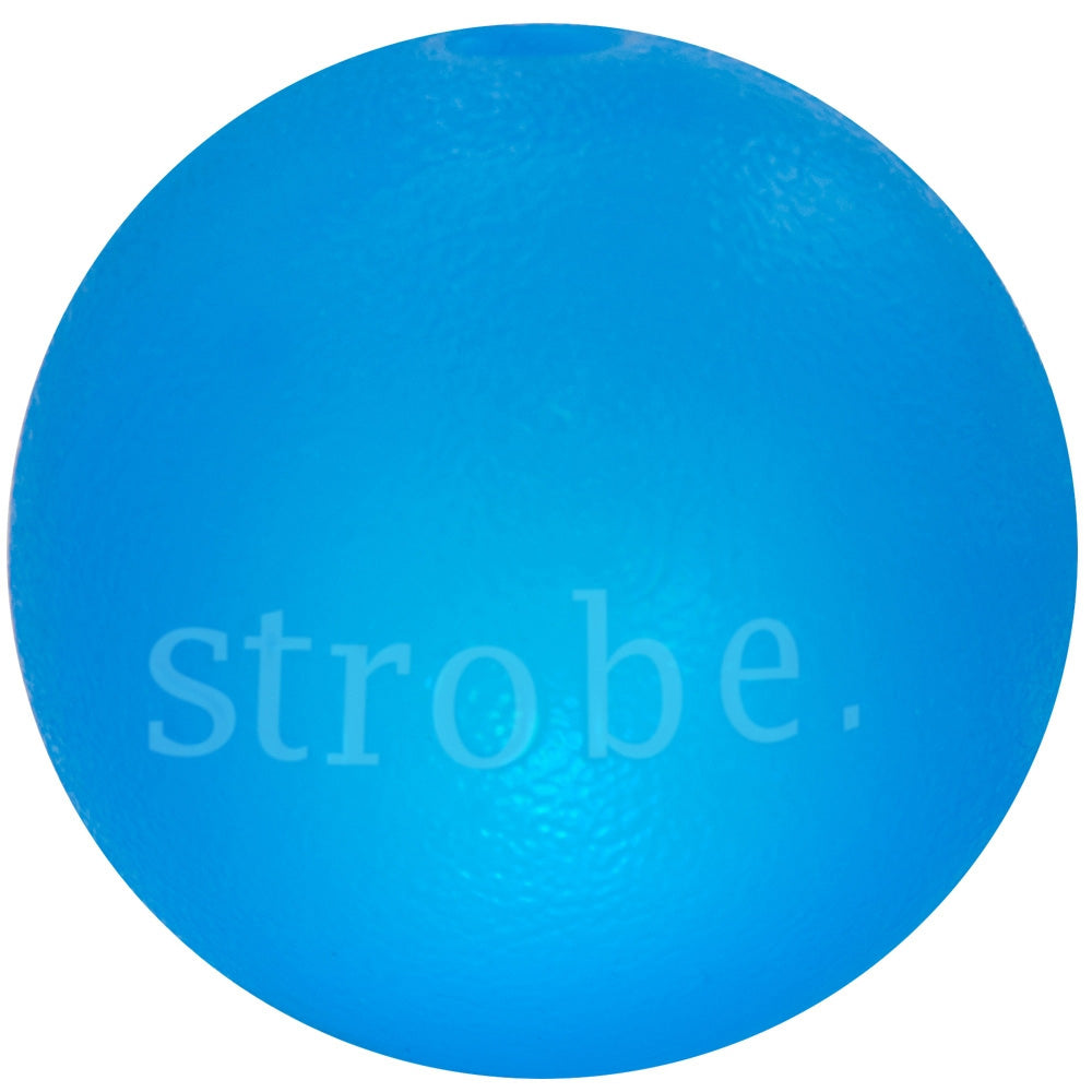 Planet Dog Orbee-Tuff Strobe Ball Light Up Dog Toy Blue