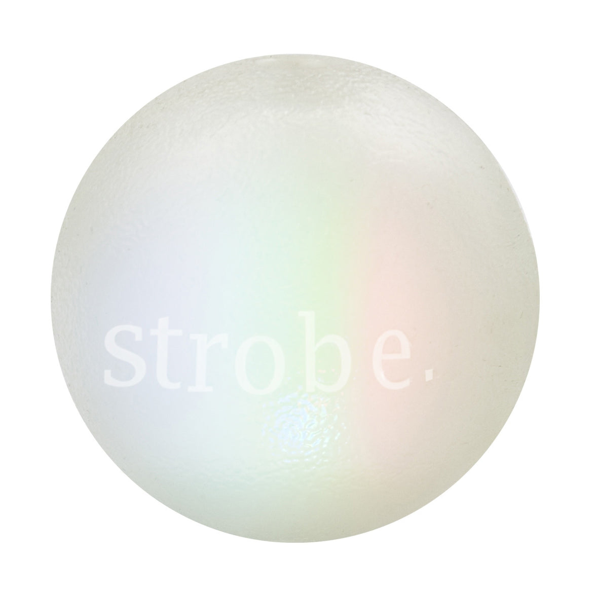 Planet Dog Orbee-Tuff Strobe Ball Light Up Dog Toy White