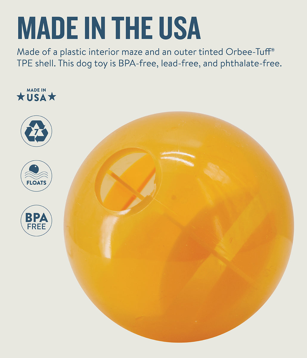 Planet Dog Orbee-Tuff Mazee Interactive Puzzle Dog Toy Orange