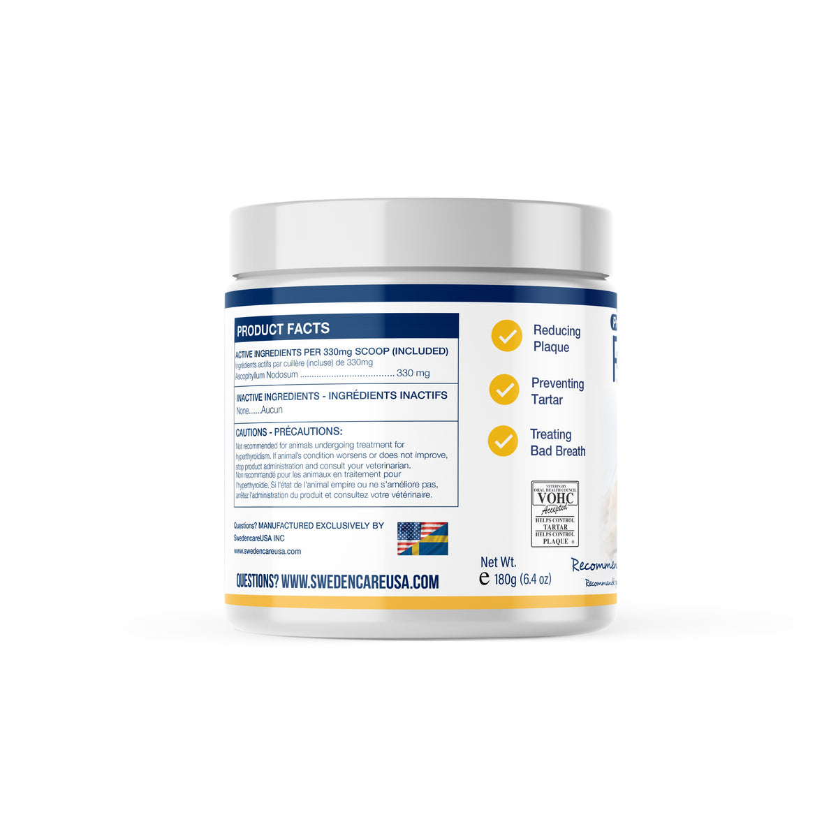 PlaqueOff Powder 180 Gram Mini-Tub