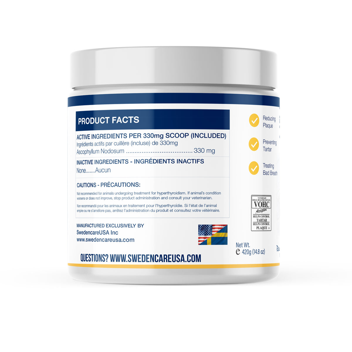 PlaqueOff Powder 420 Gram Tub
